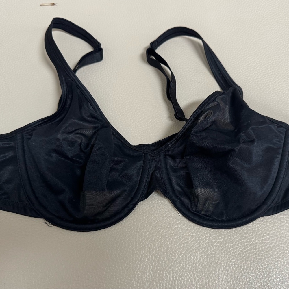 Cacique Black Full-Coverage Bra with Underwire Support